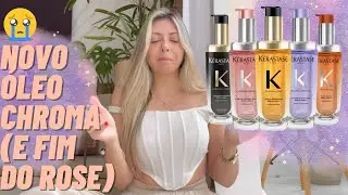Óleo rose KÉRASTASE vai sair de linha⚰️ 😱NOVO CHROMA ABSOLU e mudanças nos óleos da marca