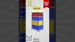 HIGH-QUALITY HDPE PLASTIC STORAGE BIN |Spare Part Storage Bin Hind Plastics Faridabad FPO25 #crates