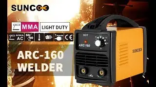SUNCOO 160A ARC Welding Machine 110V Mini Energy-saving Portable Stick Welder with Mask and Brush