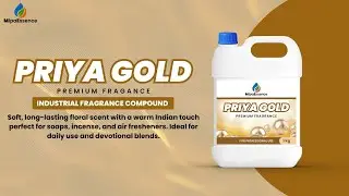 Mipaessence Priya Gold Fragrance | Rich, Traditional Indian Scent for Soaps, Perfumes & Home Care