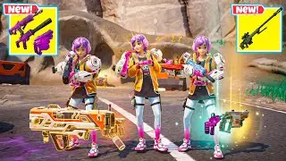 BATTLE GAMER MAE TRIO vs ALL NEW EXOTIC GUNS + HAMMERHEAD CHOPPA (NEW! Fortnite Chapter 6 Season 4)