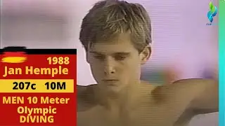 1988 Jan Hempel - 207c - 8s  Mens 10 Meter Diving - Olympic Games. Germany Diving