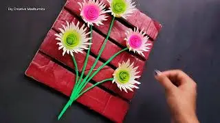 WALL DECOR IDEAS/WALL HANGING MAKING WITH PAPER CUP@DiyCreativeMadhumita