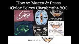 How to Marry & Press IColor Select Ultrabright 800