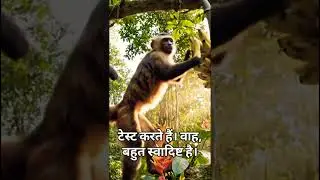 monkey ka vlog banana 🍌 ka vlog jagal me #monkeysong #movie #jangal #bwtv #gangsterdrama #sorts