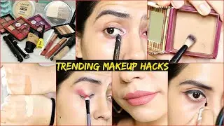 #5 Super Eyeshadow, foundation, Eyeliner *HACKS* You Must Try...Wooww it really works 🥰 #tips #hacks