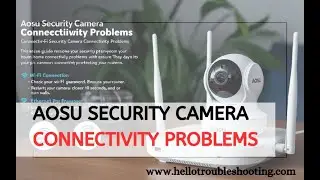 Fix Aosu Security Camera Connectivity Problems in Minutes!