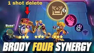 BRODY ONE SHOT DELETE 🔥 USING FOUR SYNERGY MAGIC CHESS BEST SYNERGY 2024