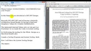Area-Efficient Scaling-Free DFT/FFT Design Using Stochastic Computing | Perfect VLSI Projects