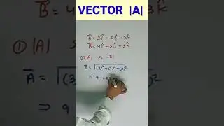 VECTOR |A| NIKALNA SIKHEN ||VECTOR A परिमाण निकालना सीखें || #short  #physics  #class11  #Class12