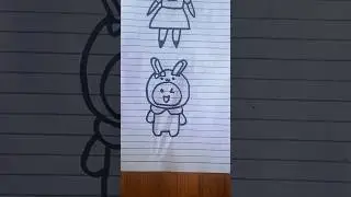 cute chibi bunny #drawing #easydrawing #cutedrawing #chibidrawing#bunny