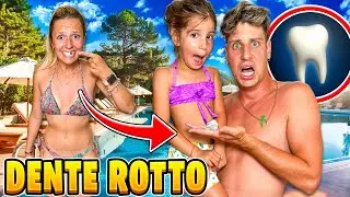 AURORA PERDE IL SUO PRIMO DENTE AL MARE CON PAPÀ MIKE E LAURA DURANTE LA LORO VACANZA!