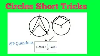 Geometry -Circle Short Tricks- Advanced Mathematics Full conceptual Part - 1