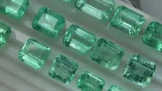 141.12 ct  16 PCs Fine Natural Emerald Cushion,Square Octagon Zambia LooseGem Stone