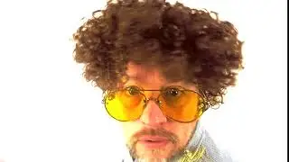 Curly Haired Wig Shane Vid White Background