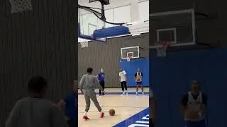 Ausar Thompson and Ron Holland practice 3-pointers with Pistons shooting coach Fred Vinson #pistons