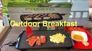 OUTDOOR BREAKFAST WITH PRESTO ELECTRIC COOL- TOUCH GRIDDLE