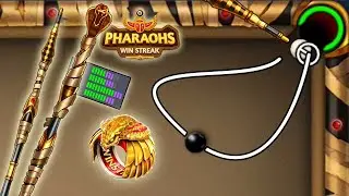 Round shot 😂 Pharaohs Win Streak Cue Level 12 From 10 Ring Pro 8 ball pool