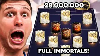 MONTEI UM TIME FULL IMMORTALS 🔥 ESSE TIME CUSTOU 28 MILHÕES 💰🤑 EA FC 25 ULTIMATE TEAM BR