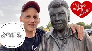 World's UGLIEST Lucille Ball statue plus Jamestown, NY and Lucy's grave.