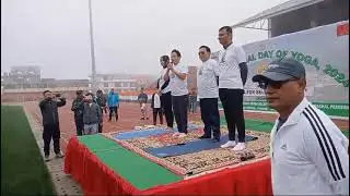 Ache Namgey Tsering, Hon'ble MLA Tawang participated 10th International Yoga day Celebration-Tawang