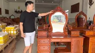 BÀN TRANG ĐIỂM MẪU BÀN PHẤN GỖ TỰ NHIÊN ĐẸP