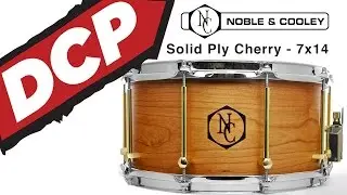 Video Demo: Noble And Cooley Solid Ply Cherry Snare Drum 7x14 Oil/Brass w/ Burned Logo