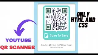 Easy QR Code Scanner Web Page | HTML & CSS for Beginners