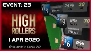 High Rollers Event 23 with Jerry 'Perrymejsen' &Ouml;deen - 1 April 2020 - PokerStars final table replay