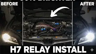 How to install H7 Headlight Relay in Vw Polo 2015 Model. #Headlightrelay #volkswagen #therearhub