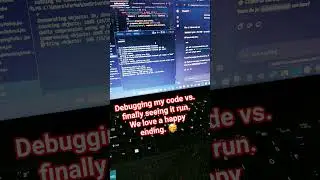 Debugging my code vs. finally seeing it run #debugmode #dailycoding #programming #coding #js #html