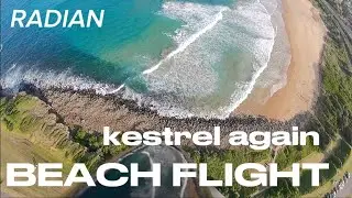 Beach flight with Parkzone Radian 2m - with kestrel