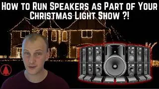 How to Run Speakers as Part of Your Christmas Light Show