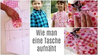 Aufgesetzte Tasche ann&auml;hen | Hemdtasche | Hemd mit Stehkragen | Frocks & Frolics