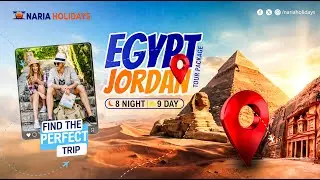 Jordan&ndash;Egypt Group Tour (8N9D) | Petra, Dead Sea, Wadi Rum, Giza Pyramids | Naria Holidays