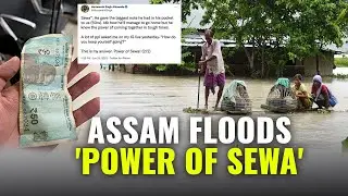 Heartwarming Post Trending on Twitter Shares By Hemkunt Foundation on Assam Flood Relief