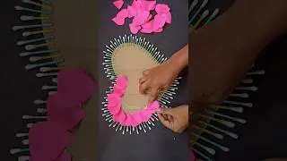 DIY heart wall hanging ❤️ #diy #heart #craft #papercraft #shorts #homedecor