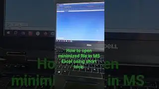 How to open minimized file in MS Excel using short trick. #Computer #excel open file #Shorts