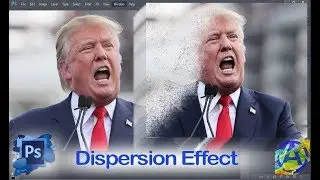 How to dispersion effect in photoshop cc 2017