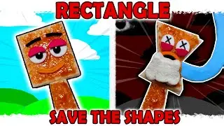 FOOD Rectangle (from Save The Shapes)  character Phase 4 Compilation  #sprunki