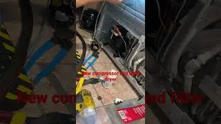 Installing a new compressor Lg refrigerator