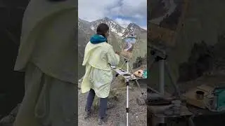 Snow Cornice at 3,100 m | Plein Air Painting in the Elbrus Region &mdash; Sasha Tovstik