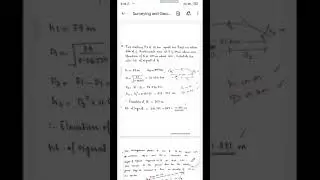 Surveying & Geomatics - Triangulation - Intervisibility of stations - Problem 1