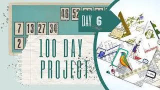 DAY 6 - EASY BEGINNER TUTORIAL - 4 POCKETS - ONE BOOKPAGE - #the100dayproject  #junkjournal