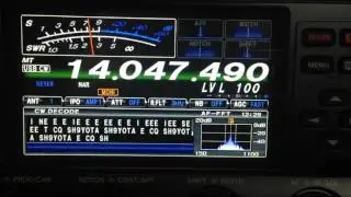 CW decode with FT-DX 1200 and the FFT-1 Option