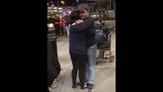 Binza Qureshi and Aamir Qureshi. Father daughter meets after 10 yrs at at JFK airport