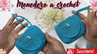 ! SORPRENDENTE ¡ monedero tejido a CROCHET paso a paso / hermoso monedero tejido para principiantes