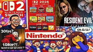 SWITCH 2 Les jeux annonc&eacute;s 2026 c'est Catastrophique RESIDENT EVIL Pokopia 30fps