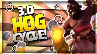 AMAZING 3.0 FAST CYCLE HOG ROCKET DECK!! Arena 9 to Arena 11 Hog Rider Strategy - Clash Royale