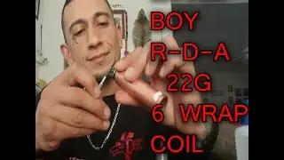 {D-I-Y} 6 WRAP COIL BUILD ON LIL BOY R-D-A WITH COTTON -N- TEST RUN..